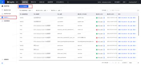 实验准备 数据准备 《数据开发与治理平台easydata用户手册 V80 Update05》