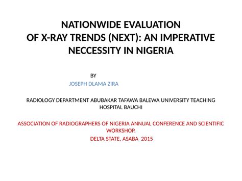 PDF Nationwide Evaluation Of X Ray Trends NEXT An Imperative