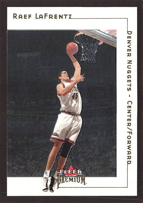 2001 Fleer Premium 85 Raef LaFrentz Denver Nuggets EBay