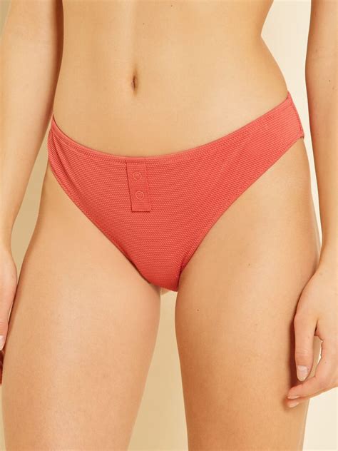 Slip Bikini A Nido D Ape Rosso Lampone Kiabi 6 00