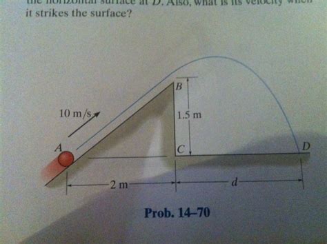 Solved The Kg Ball Of Negligible Size If Fired From Point Chegg