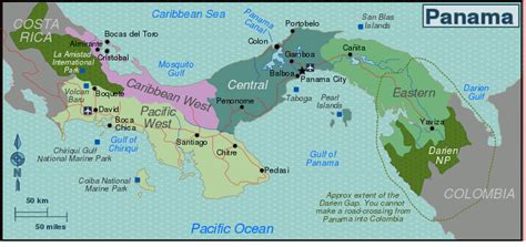 File:Panama Regions map.svg - Wikitravel Shared