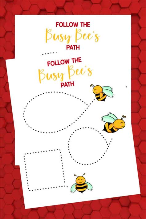 Busy Bee Preschool Activity Pack - Made with HAPPY