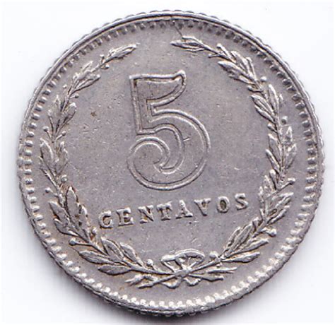 Argentina Moneda Nacional Centavos Niquel Xf Error De Acu Acion