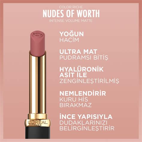 L Oréal Paris Color Riche Intense Volume Matte Ruj 540 Nude Unstoppable