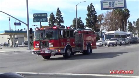 LACoFD Engine 183 Responding X3 YouTube