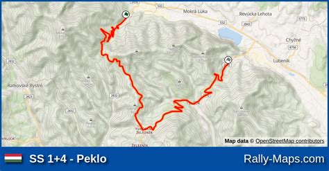 SS 1 4 Peklo stage map Salgó Gemer Rally 2009 ORB Rally Maps