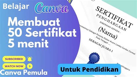 Membuat Sertifikat Banyak Kurang Dari 5 Menit Mudah Dan Cepat Canva