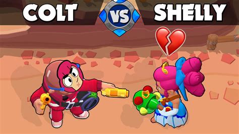 Shelly Vs Colt 33 Test Brawl Stars Youtube