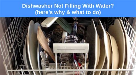 Dishwasher Not Filling With Water Heres Why What To Do Check