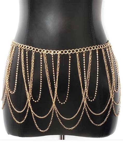 Waist Chain Gold Nightshade Corsets