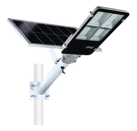 Foco Solar Led Exterior Lupa Luminaria Poste W Cuotas Sin Inter S