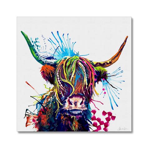 Highland Cows Bright Bovine Animal Prints From Sarah Taylor Sarah