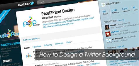 How to Create a Custom Twitter Background Design