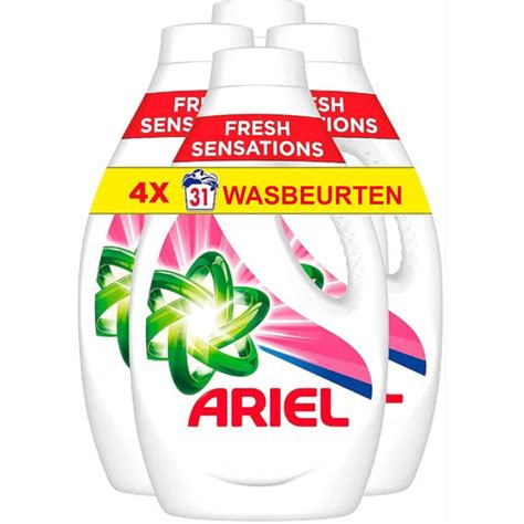 Ariel Vloeibaar Wasmiddel Fresh Sensations 4x31 Wasbeurten