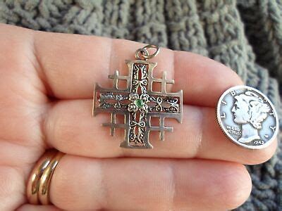 Crucifixes Crosses Sterling Silver Jerusalem Cross