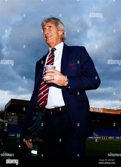 West Ham United Manager Manuel Pellegrini Stock Photo Alamy