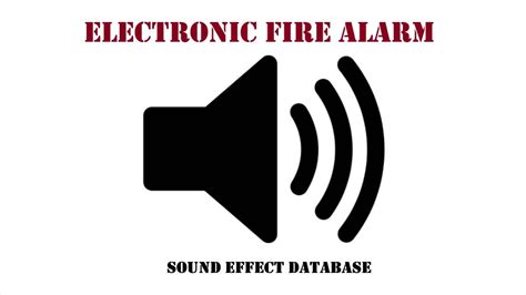 Electronic Fire Alarm Sound Effect Youtube