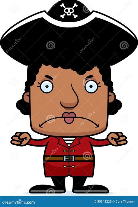 Cartoon Angry Pirate Woman Stock Vector Image