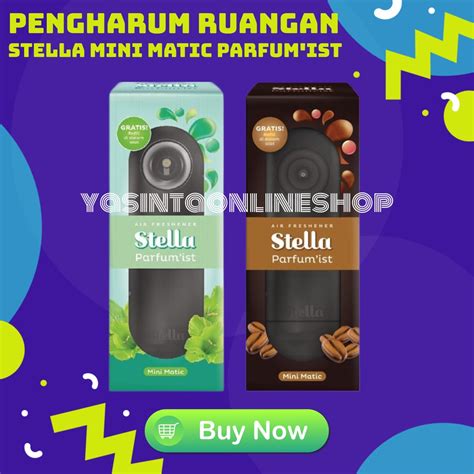 Jual PENGHARUM RUANGAN STELLA MINI MATIC PARFUM IST ALAT REFILL MINI