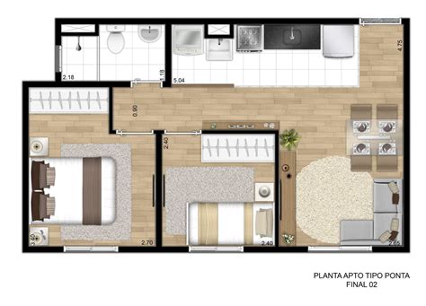 Planta De Apartamento Projetos E Ideias Para Voc Plantas De