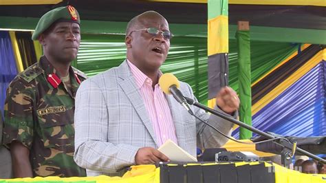 HOTUBA YA RAIS DKT MAGUFULI WAKATI WA UZINDUZI WA MRADI WA MAJI