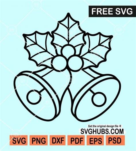 Christmas Bells SVG Free Jingle Bells SVG Free Christmas Svg Free