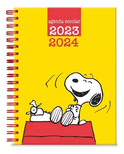 Agenda Snoopy Escolar Danpex Con Stickers Meses sin interés