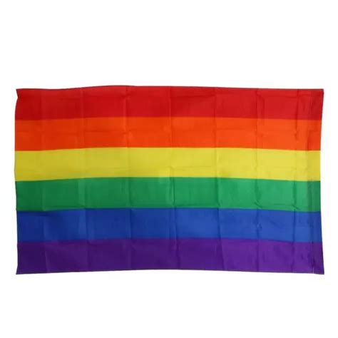 Rainbow Flags And Banners 3x5ft 90x150cm Lesbian Gay Pride Lgbt Flag £1055 Picclick Uk