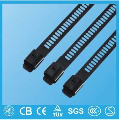 Multi Lock Ladder Type Epoxy Coated Stainless Steel Cable Zip Tie