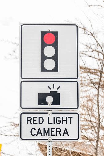 Red Light Camera Sign Stock Photo Download Image Now Canada Color