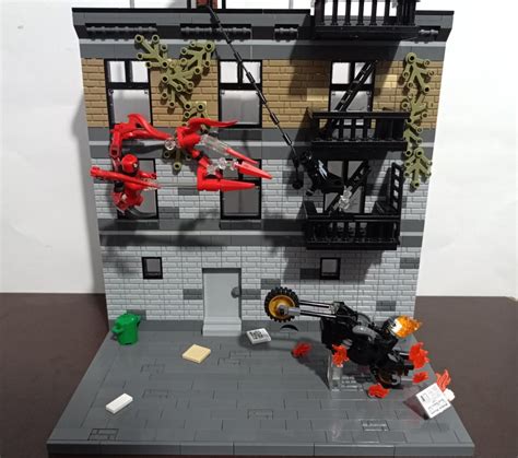 Venom and Ghost Rider vs Carnage : lego