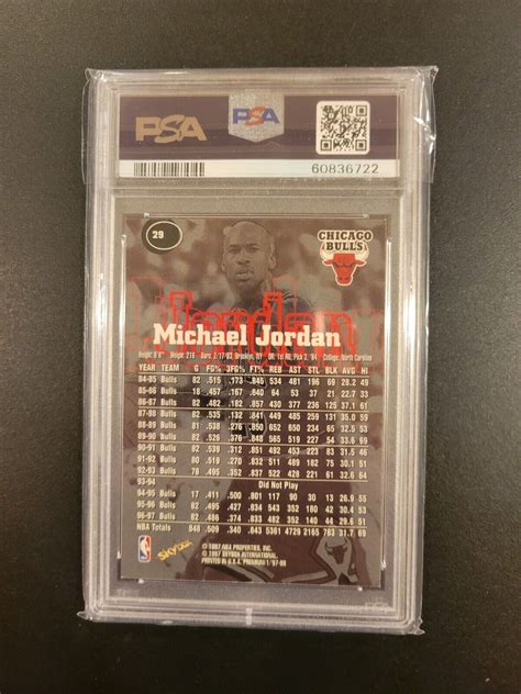 1997 Skybox Premium Michael Jordan 29 PSA 8 HOF Bulls MVP EBay