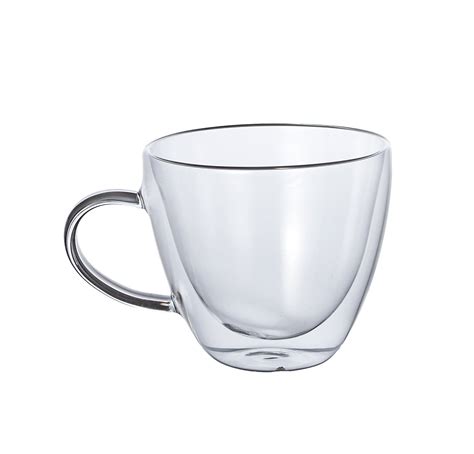 Set Tazze Cappuccino Cc Senza Piatto Vetro Borosilicato Leroy