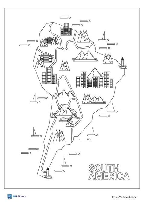 10 Free South America Map Coloring Pages Esl Vault