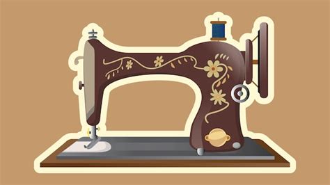 Premium Vector Vector Vintage Sewing Machine Clip Art Library