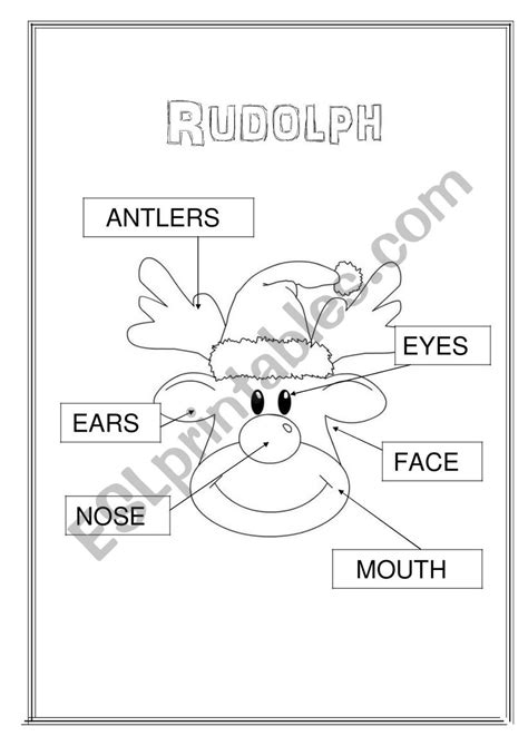 Rudolph ESL Worksheet By Monica12