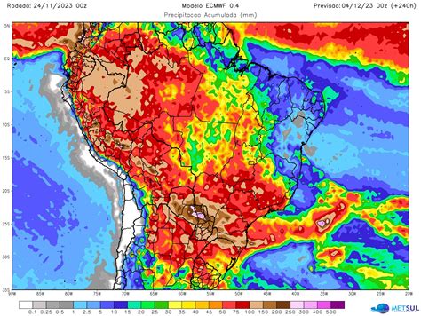 Previsão do tempo tendência de chuva para dez dias