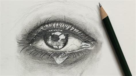 How To Draw Realistic Pencil Art For Beginners தத்ரூப கண் ஓவியம்