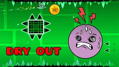 K Geometry Dash Dry Out All Coins Youtube