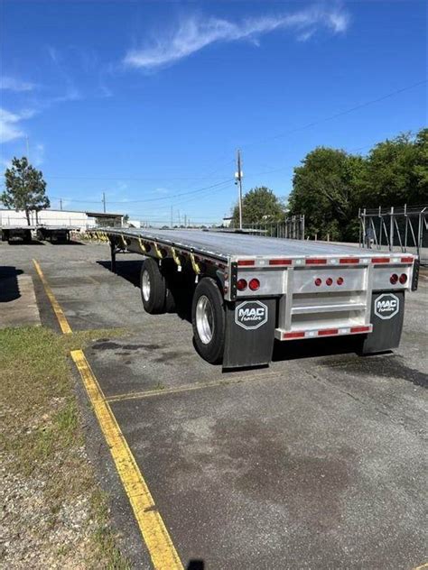 2024 MAC ALUMINUM 48 FLATBED Flatbed Trailer Air Ride Fixed Spread