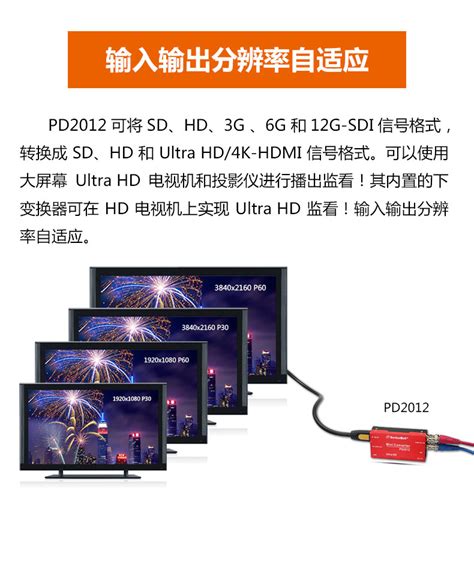 专业级12G SDI转HDMI转换器PD2012