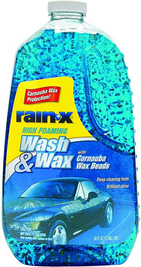 Rain X 5077557 Wash And Wax With Carnauba Wax Beads 64 Oz Wash Wax Car Wash Soap Carnauba Wax