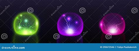 Protect Sphere Shield Dome Bubble Barrier Effect Stock Vector