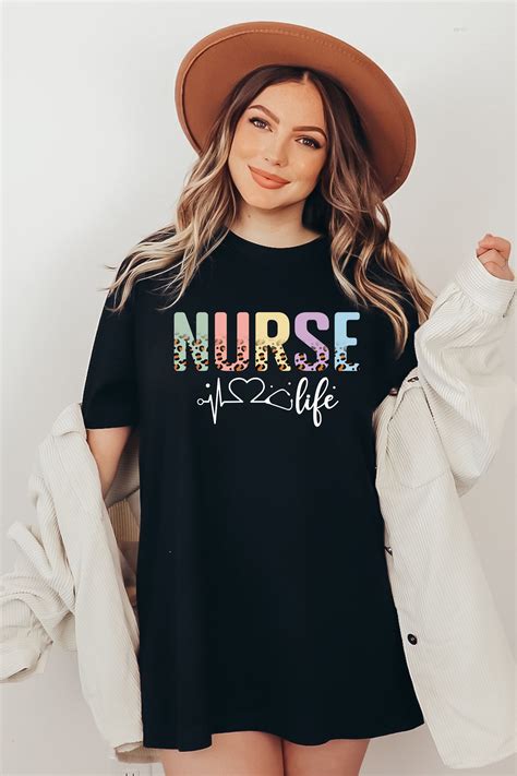 Leopard Nurse Life Shirt Nurse Gift Gift for Nurse RN Nurse - Etsy.de ...