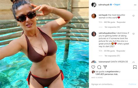 Salma Hayek Se Muestra Orgullosa En Bikini A Sus A Os Diario Roat N