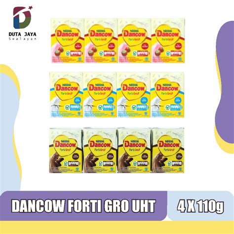 Jual Dancow Fortigro Nestle Susu Uht Coklat Vanilla Strawberry 4 X