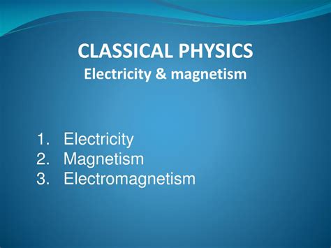 Ppt Electricity Magnetism 3 Electromagnetism Powerpoint Presentation