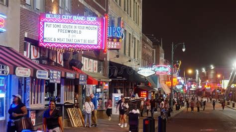 The Nightlife At Beale Street Memphis A Popular Place In The City