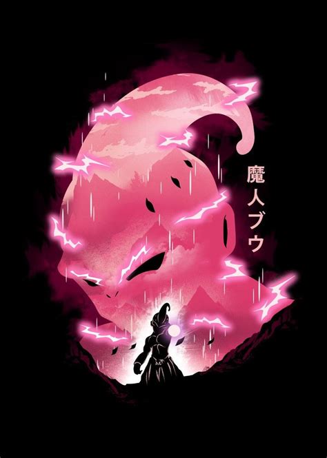 Kid Buu Poster Print By Dan Fajardo Displate Dragon Ball Artwork